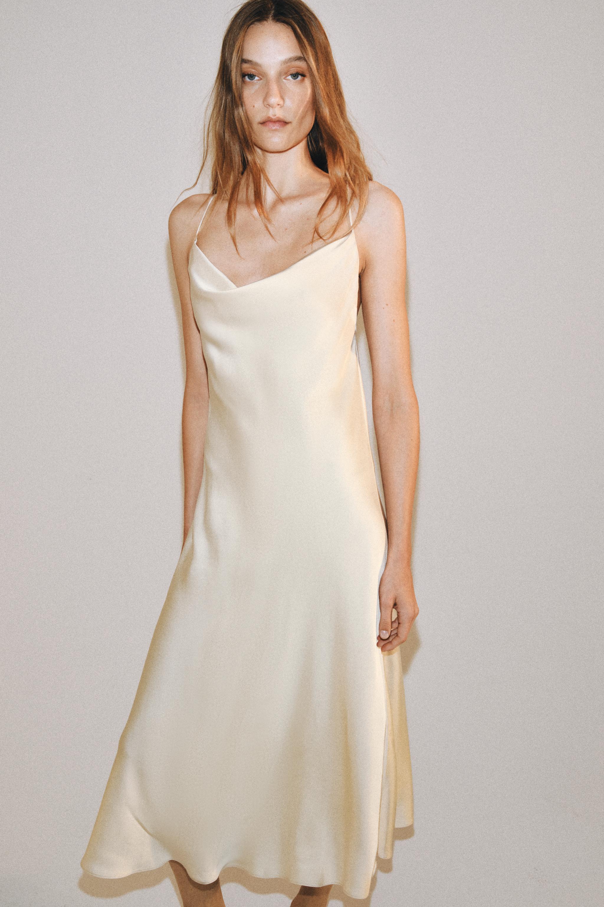 SATIN LINGERIE STYLE DRESS ZW COLLECTION